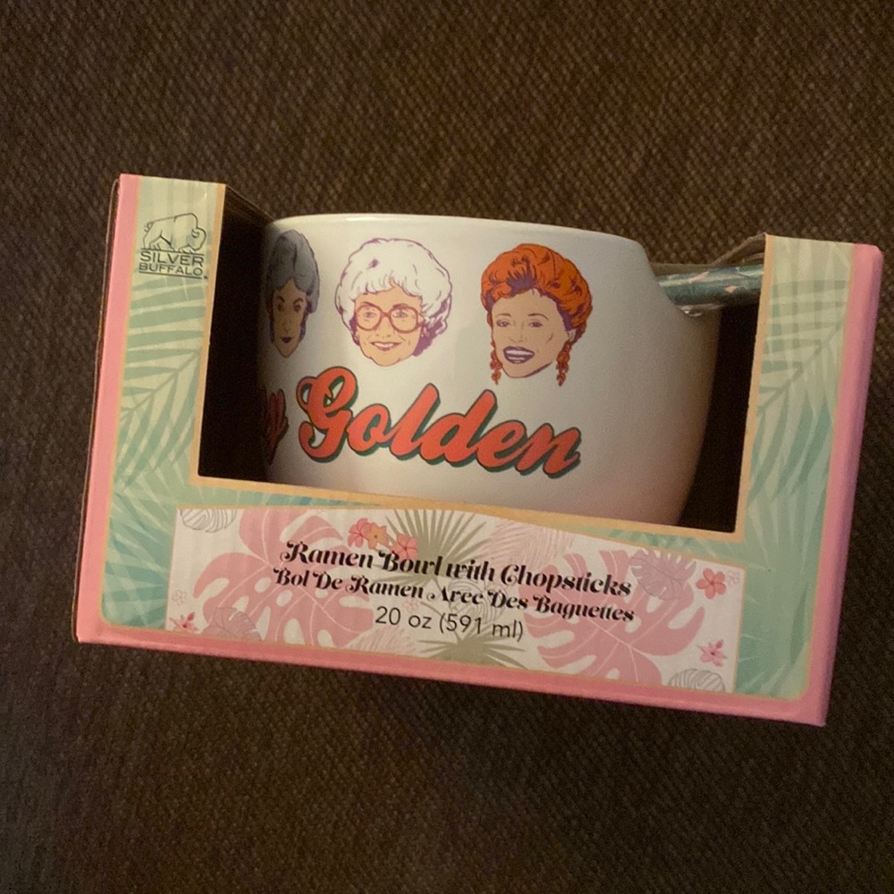 Golden Girls Ramen Bowl with Chopsticks